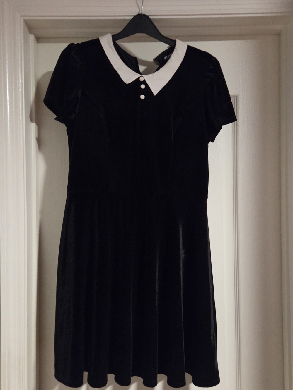 Hot Topic Black Velvet Wednesday Dress